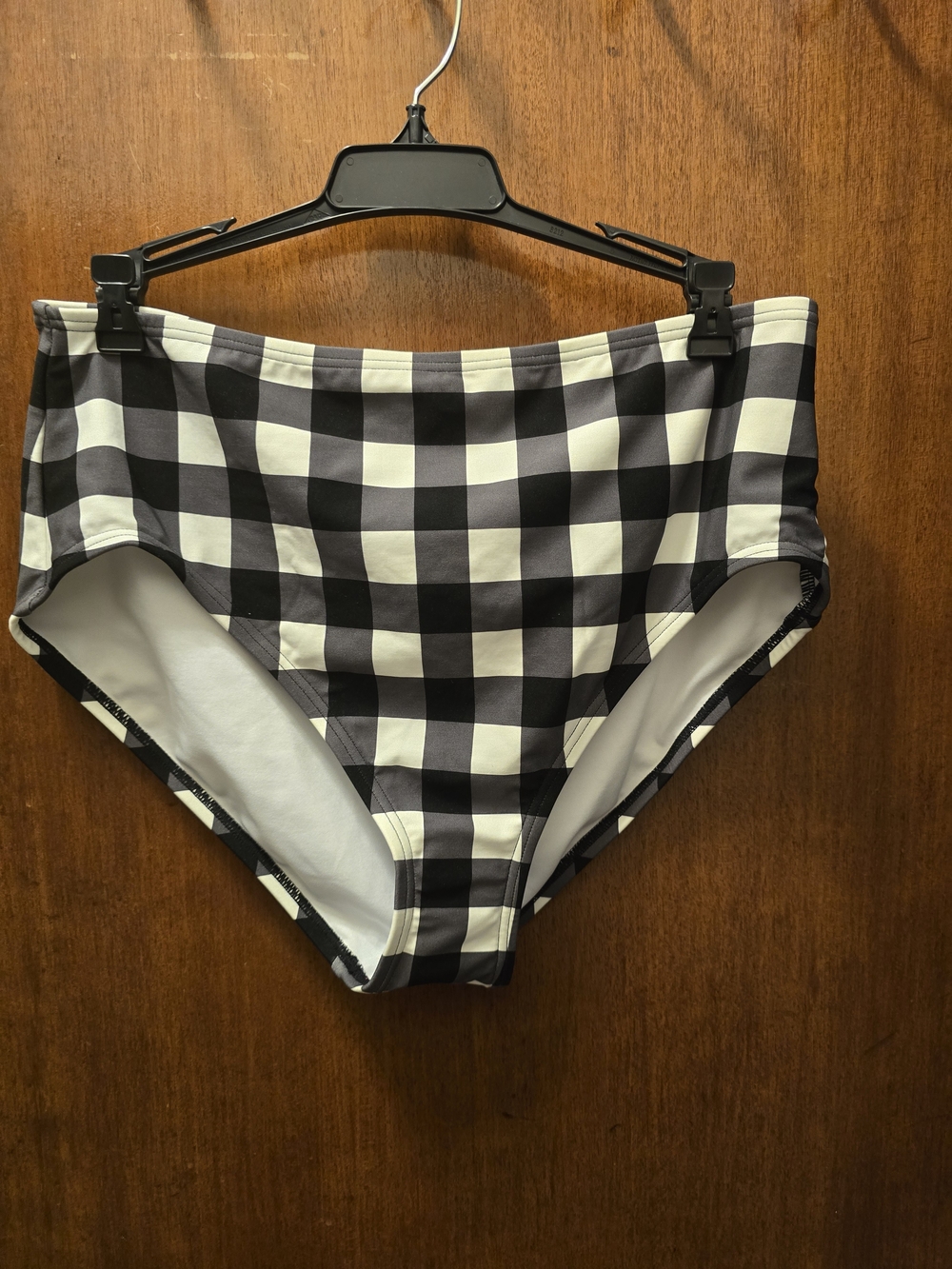 Kaye Spade High-Waist Black & White Women’s Swim Bottom